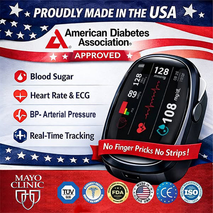 🔥Final 2 Hours – Limited Stock Left🏆DULACH™ Non-Invasive Smart Blood Sugar Tracking Device 99.9% Accuracy (Mayo Clinic Recommended)