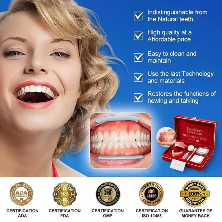🎁🌎Ends Today: 70% OFF! ⏰LUMIVO™ Medical Full Denture with Strong Suctiond🦷Obtain American Dental Association (ADA) Certification